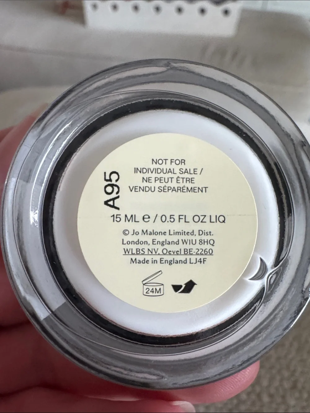 Jo Malone Lime Basil & Mandarin Body Crème — 15 ml New